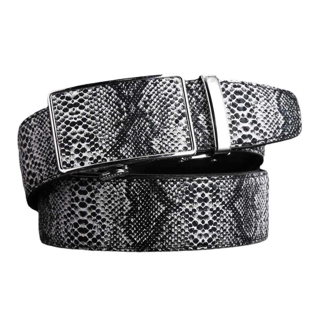 Ceinture Cuir Véritable Serpent Homme Modèle Niyaz - La Ceinturerie