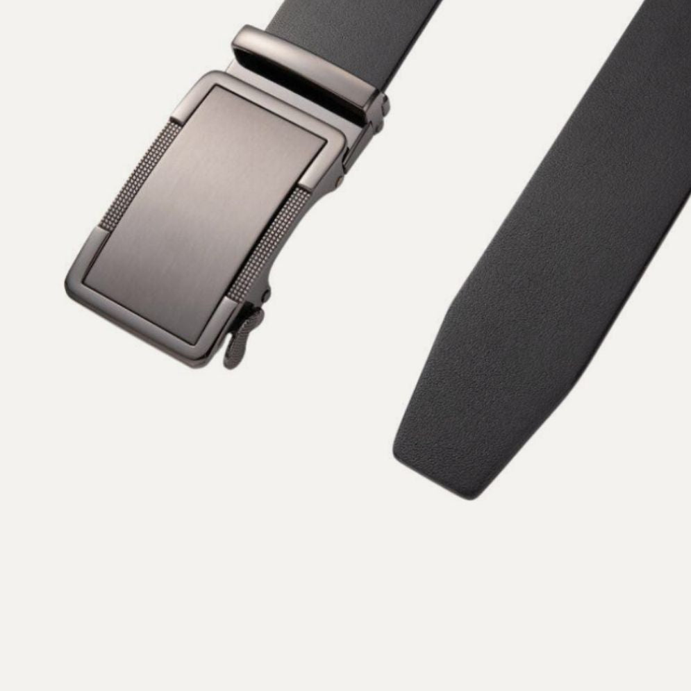 Ceinture de Costume en Cuir Boucle Automatique - La Ceinturerie