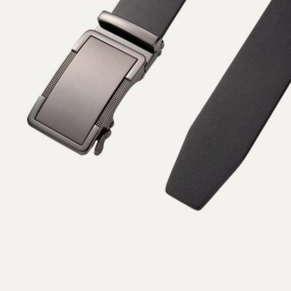 Ceinture de Costume en Cuir Boucle Automatique - La Ceinturerie