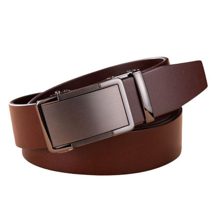 Ceinture de Costume en Cuir Boucle Automatique - La Ceinturerie