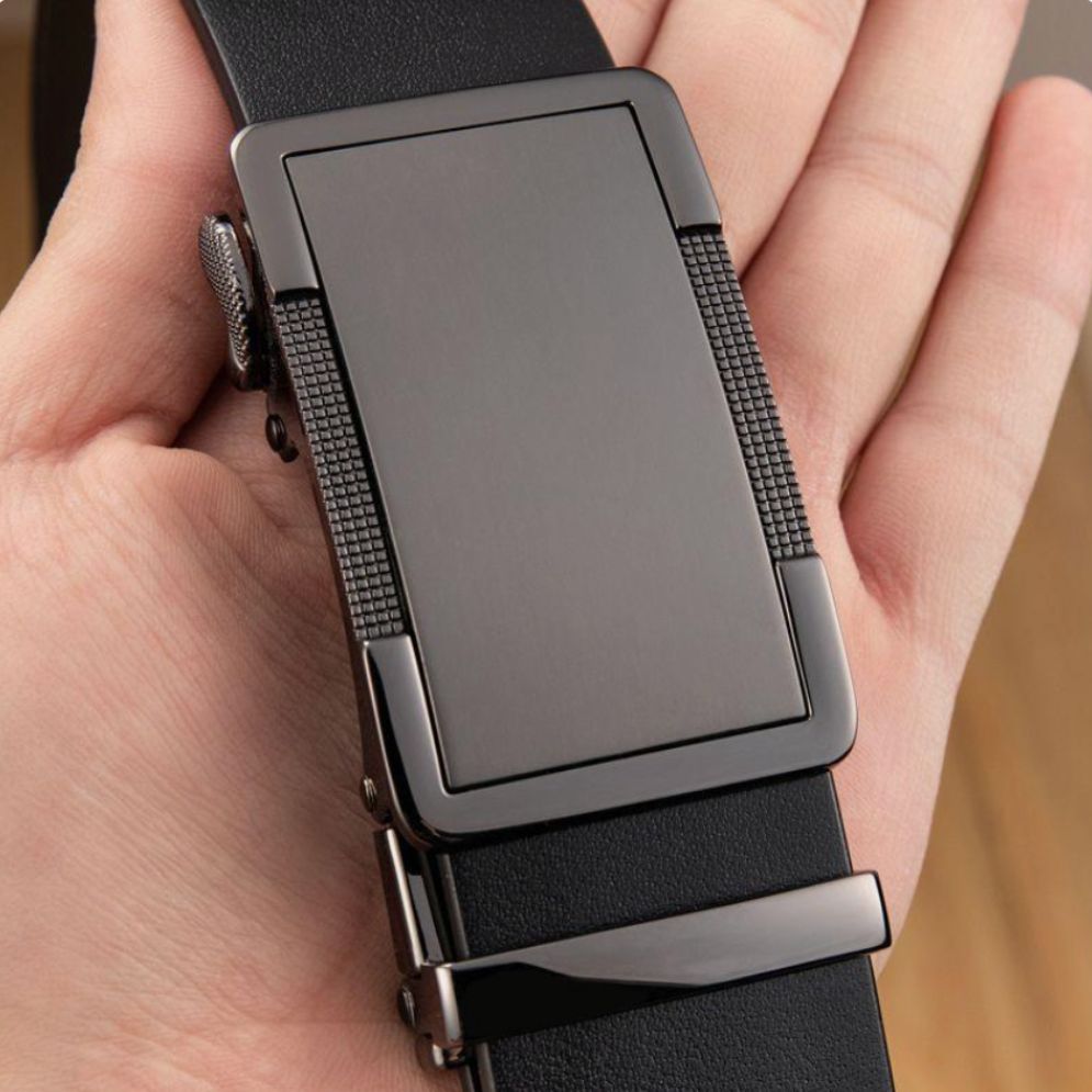 Ceinture de Costume en Cuir Boucle Automatique - La Ceinturerie