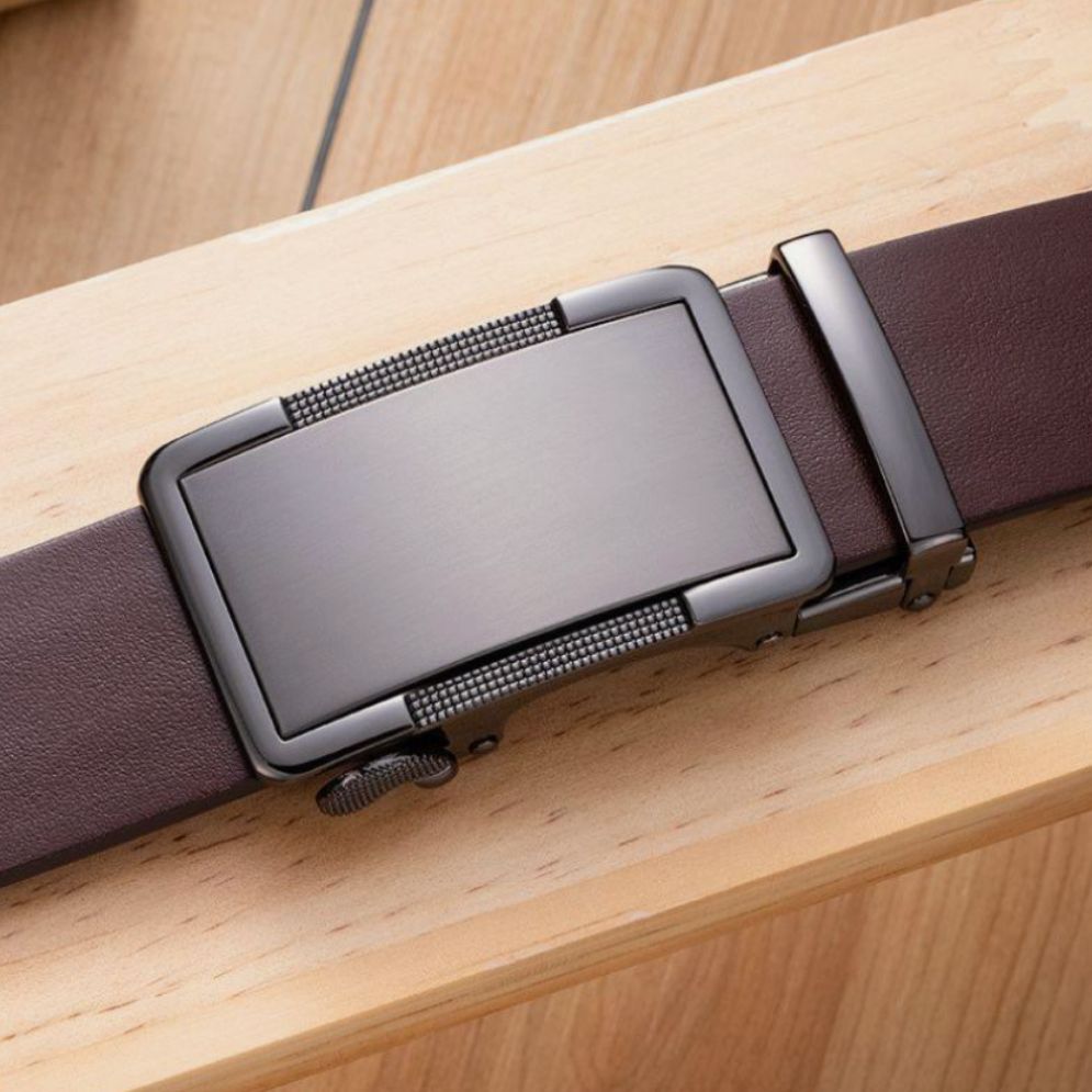 Ceinture de Costume en Cuir Boucle Automatique - La Ceinturerie