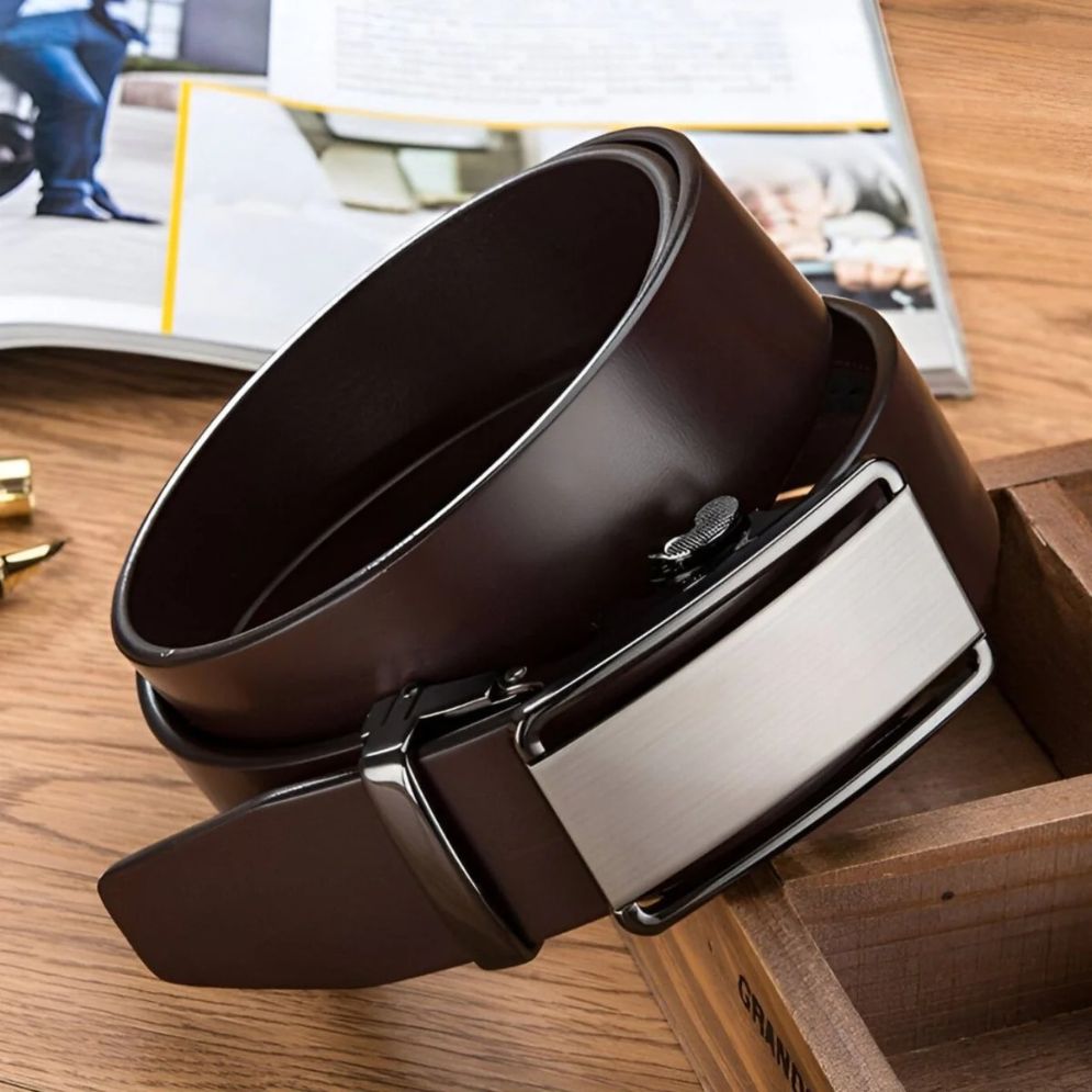 Ceinture Cuir Boucle Automatique Homme Modèle Rouben - La Ceinturerie
