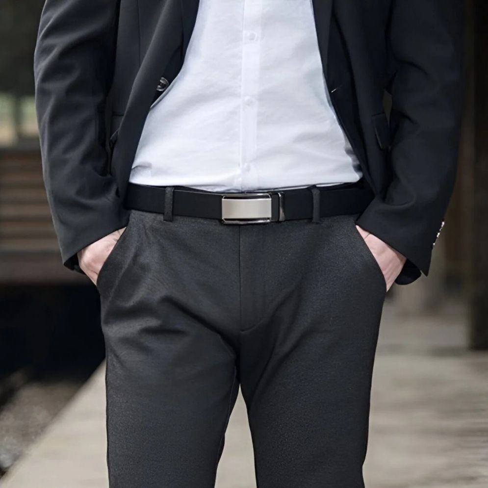 Ceinture Cuir Boucle Automatique Homme Modèle Rouben - La Ceinturerie
