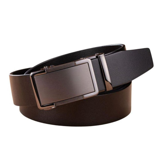 Ceinture de Costume en Cuir Boucle Automatique