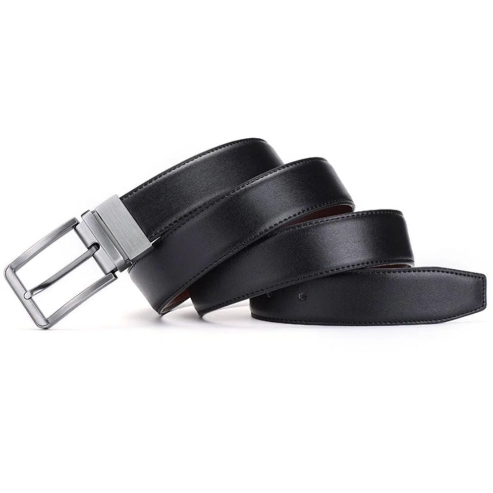 Ceinture de Costume en Cuir Lisse pour Homme - La Ceinturerie