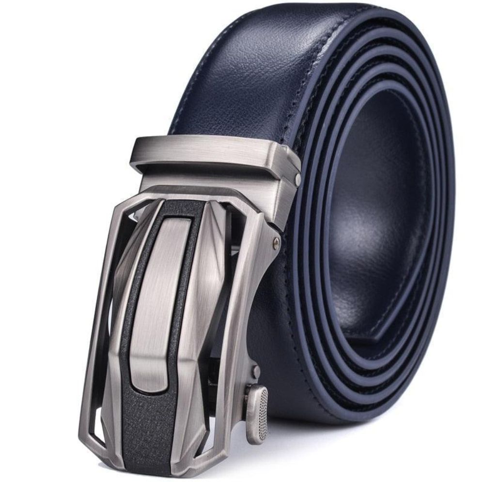 Ceinture Costume Cuir Pleine Fleur Boucle Automatique - La Ceinturerie
