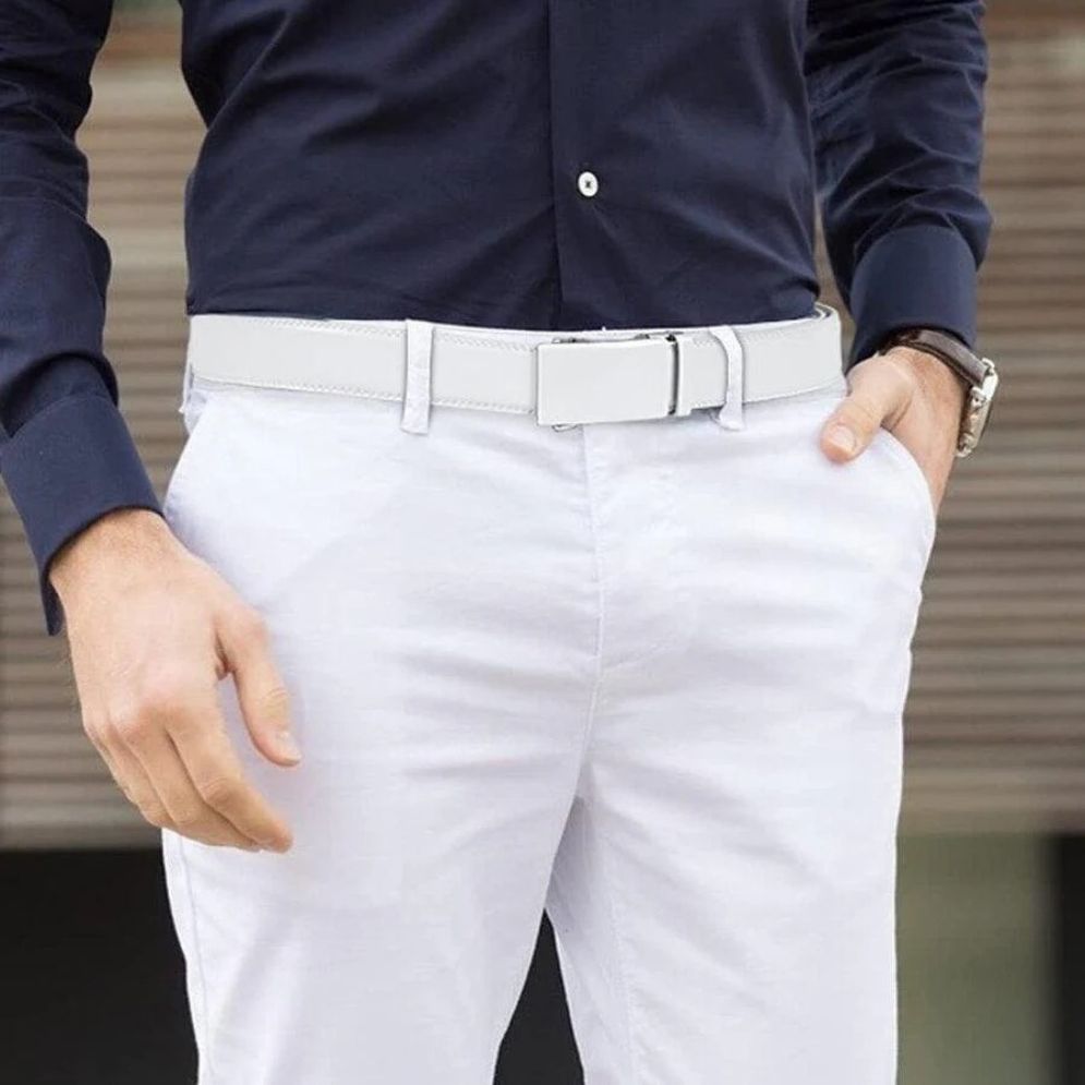 Ceinture de Costume en Cuir pour Homme Modèle Carles - La Ceinturerie
