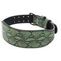 Ceinture de Force en Cuir Aspect Serpent Modèle Armel - La Ceinturerie

