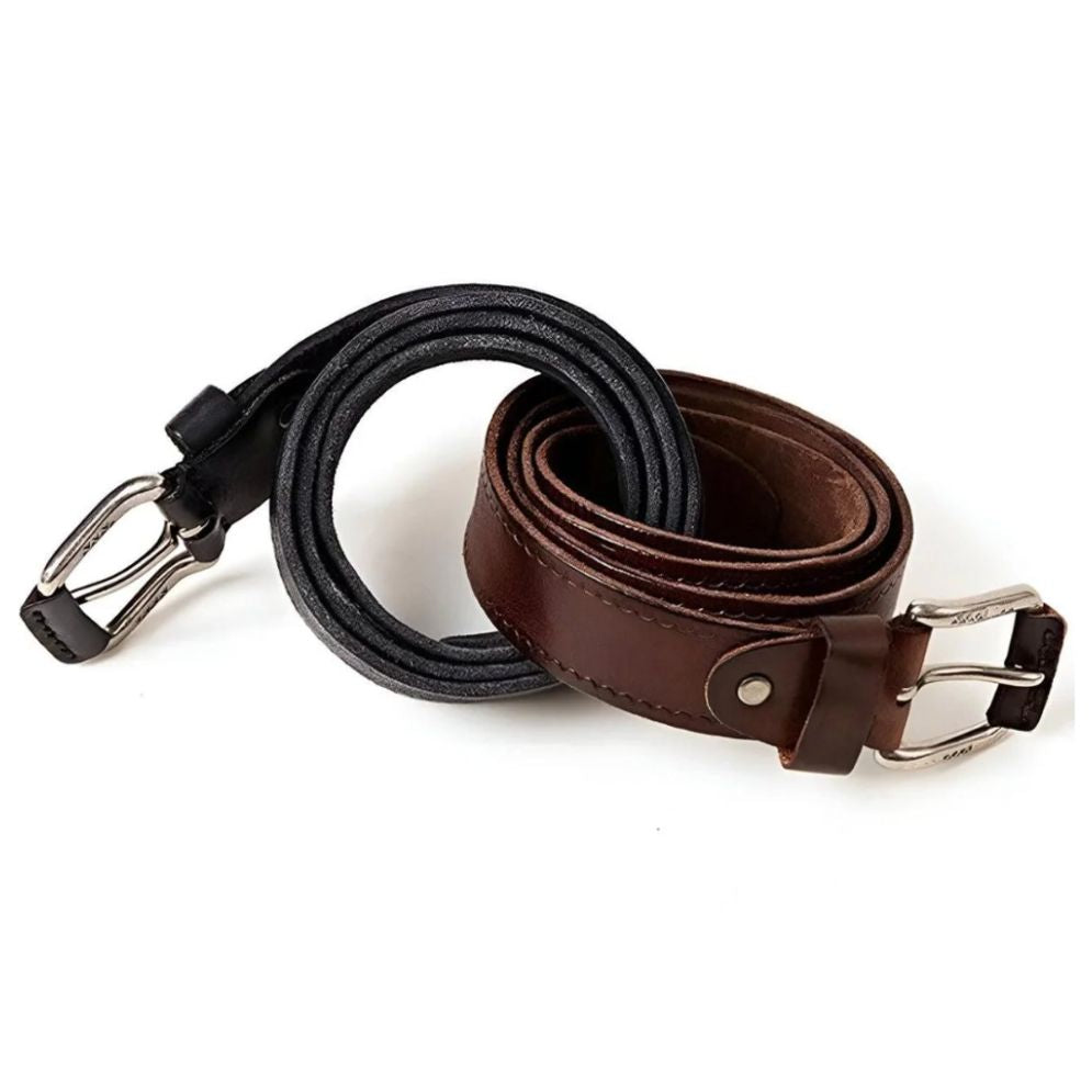 Ceinture Décontractée En Cuir Pleine Fleur Pour Homme - La Ceinturerie