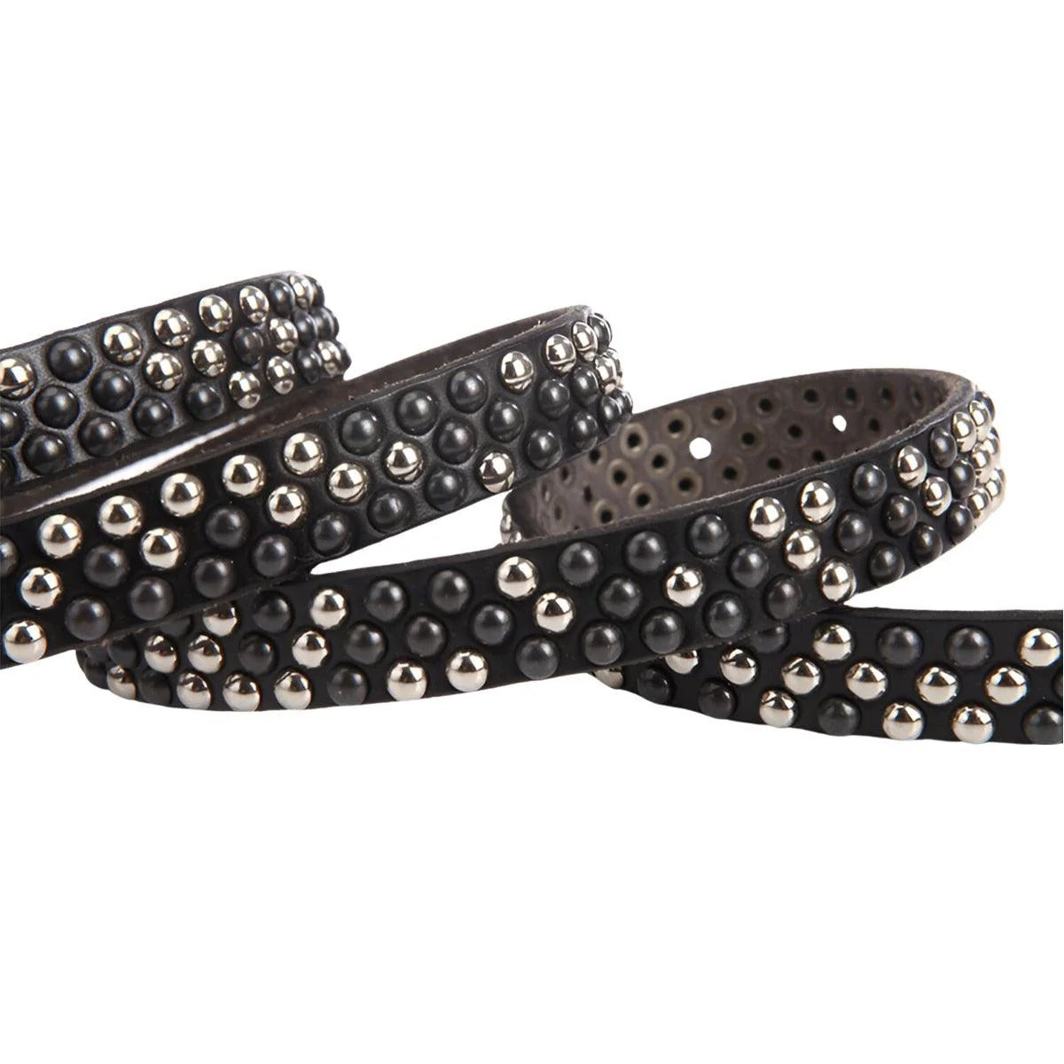 Ceinture Dorée Cloutée pour Femme Modèle Katinka - La Ceinturerie
