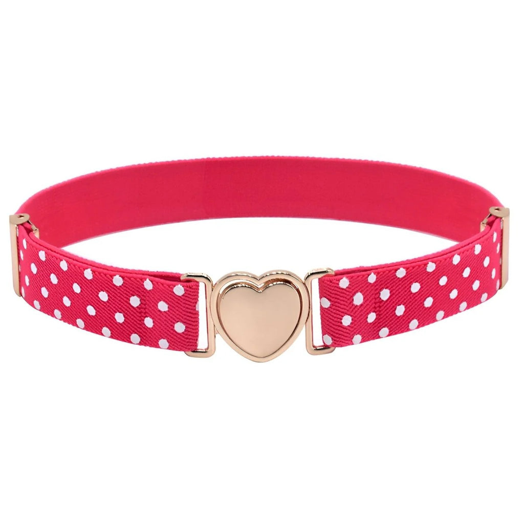 Ceinture Élastique Coeur Fille à Pois Modèle Lolita - La Ceinturerie