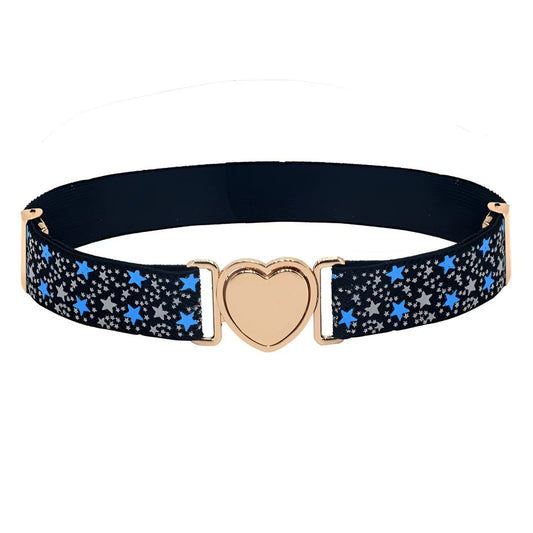 Ceinture Attache Rapide Coeur Fille Étoiles Modèle Zaros - La Ceinture