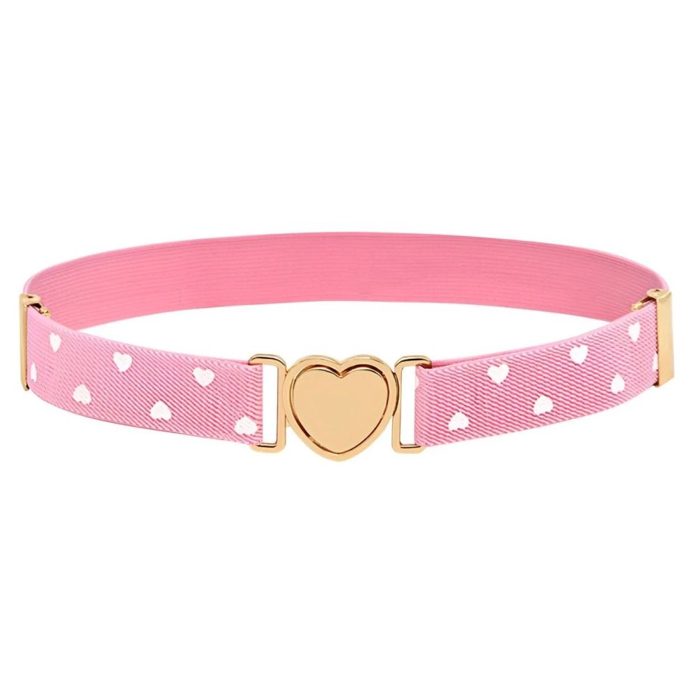 Ceinture Élastique Attache Rapide en coeur Fille à Pois Modèle Rena - La Ceinturerie