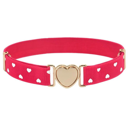 Ceinture Élastique Attache Rapide en coeur Fille à Pois Modèle Rena - La Ceinturerie