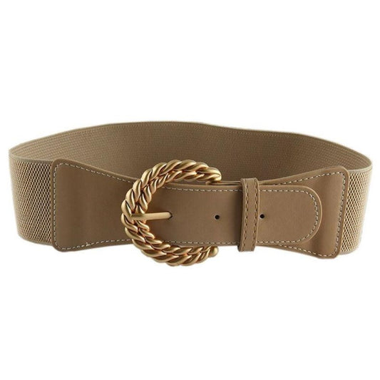 Ceinture Élastique Boucle Or Torsadée Modèle Nastasja - La Ceinturerie

