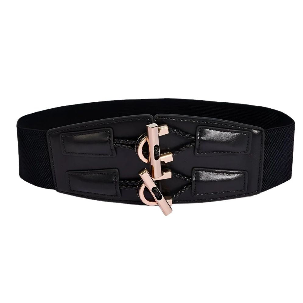 Ceinture Élastique avec Boucle Double Attache Modèle Amia - La Ceinturerie
