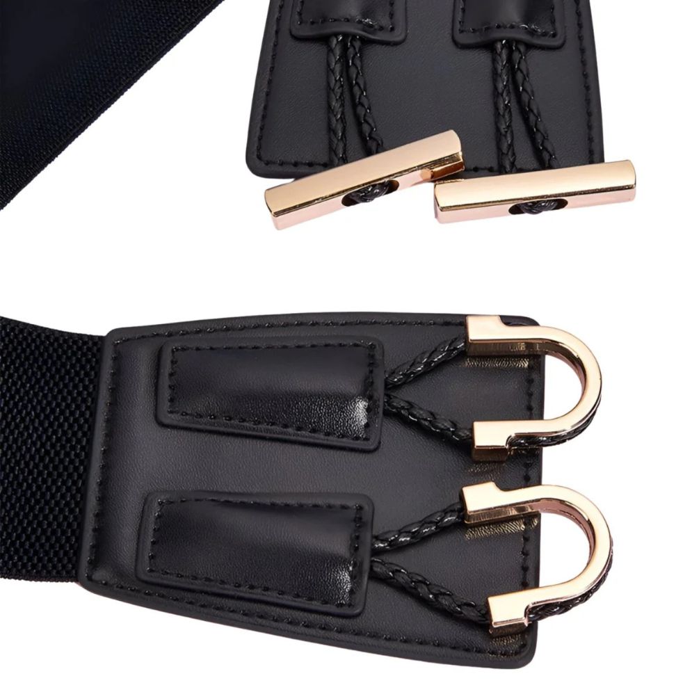Ceinture Élastique avec Boucle Double Attache Modèle Amia - La Ceinturerie