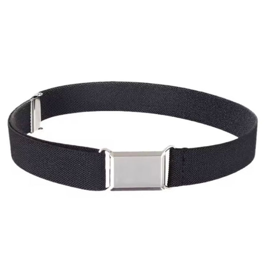 Ceinture Elastique en Polyester pour Garçon et Filles Noire