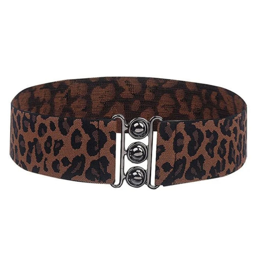 Ceinture Élastique Imprimé Léopard Femme Modèle Osen - La Ceinturerie