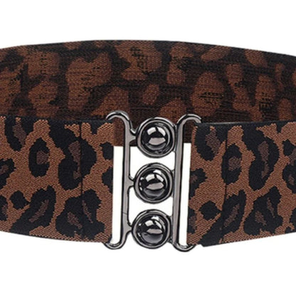 Ceinture Élastique Imprimé Léopard Femme Modèle Osen - La Ceinturerie