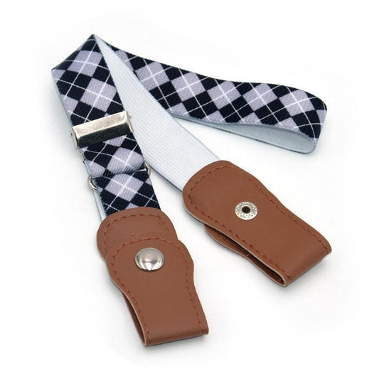Ceinture Élastique Enfant à Carreaux Modèle Mio - La Ceinturerie