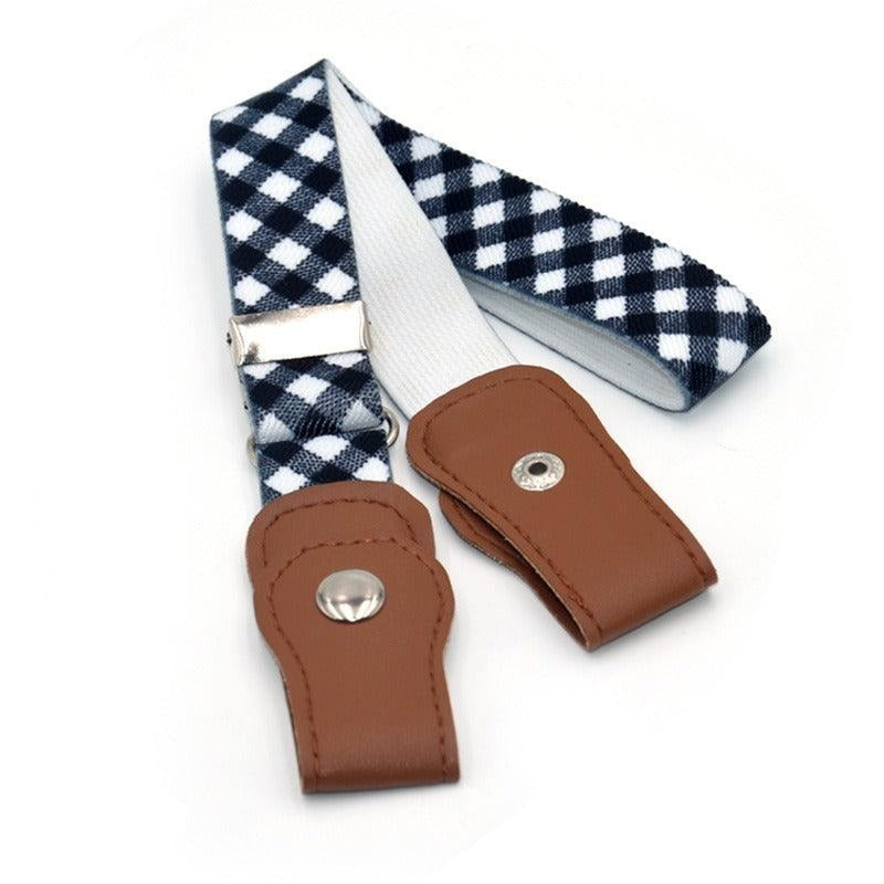 Ceinture Élastique Enfant à Carreaux Modèle Mio - La Ceinturerie