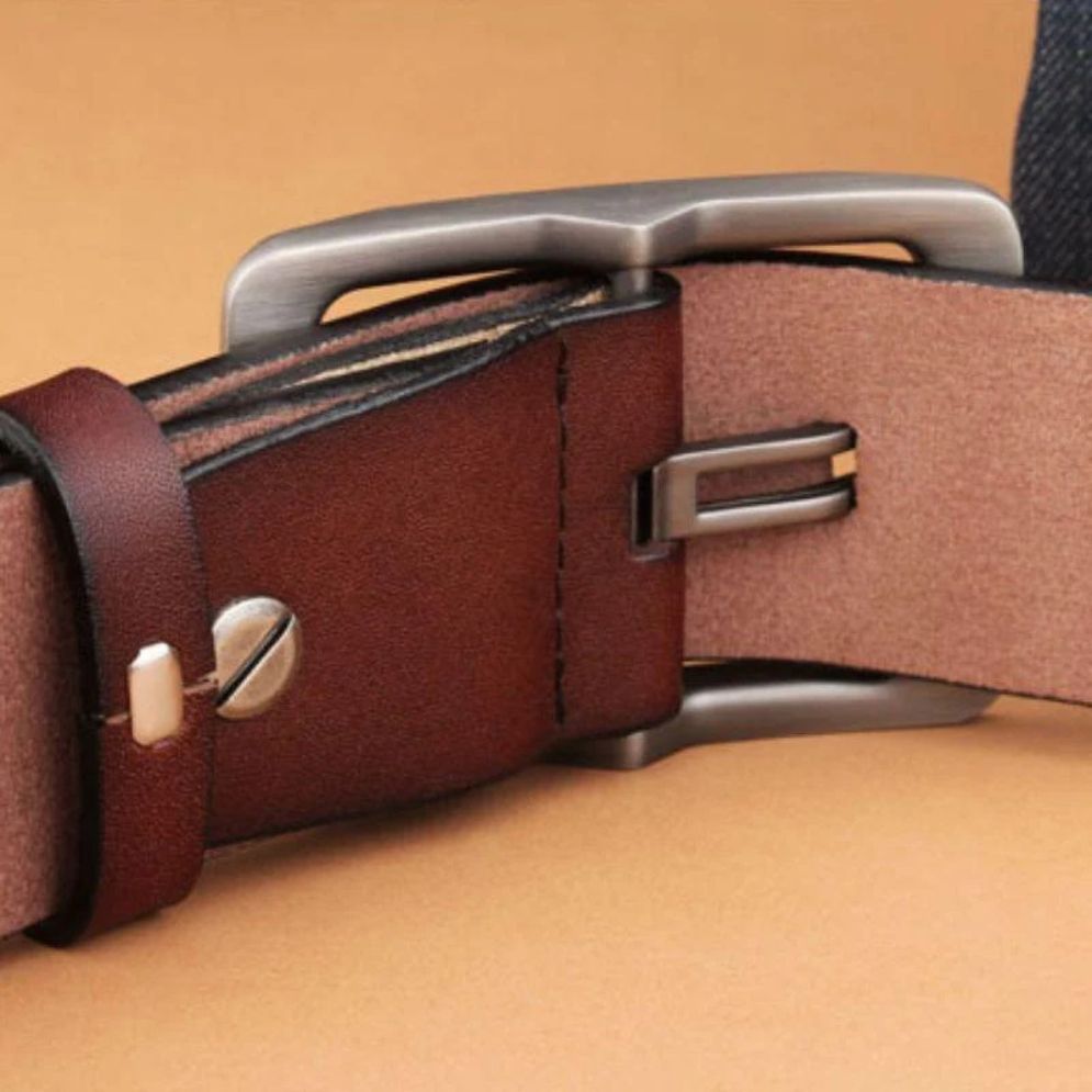 Ceinture Cuir Boucle Ajourée Homme Modèle Venza - La Ceinturerie
