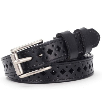 Ceinture en Cuir Ajourée pour Femme Modèle Eteri - La Ceinturerie
