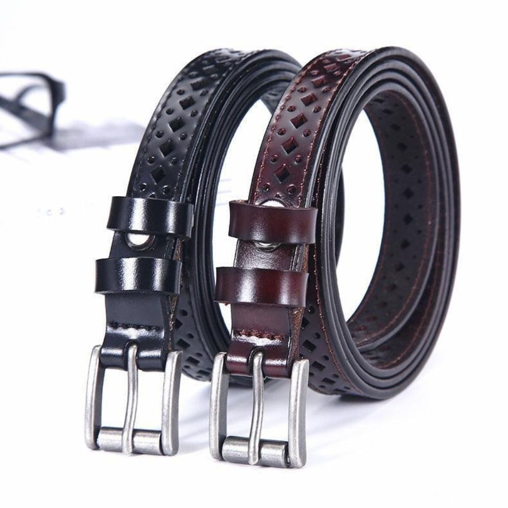 Ceinture en Cuir Ajourée pour Femme Modèle Eteri - La Ceinturerie
