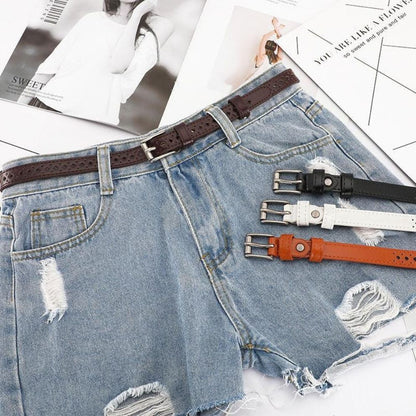 Ceinture en Cuir Ajourée pour Femme Modèle Eteri - La Ceinturerie
