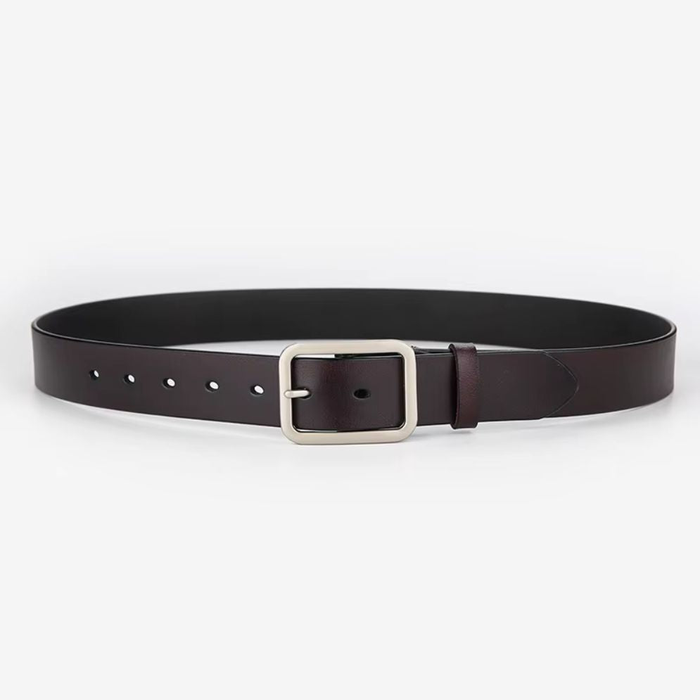 Ceinture en Cuir Boucle Carrée pour Homme Modèle Peci - La Ceinturerie