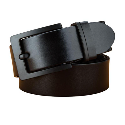 Ceinture en Cuir Boucle Noire pour Homme Modèle Peci - La Ceinturerie