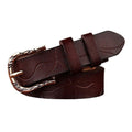 Ceinture Cuir Décoré Femme Boucle Modèle Svenia - La Ceinturerie