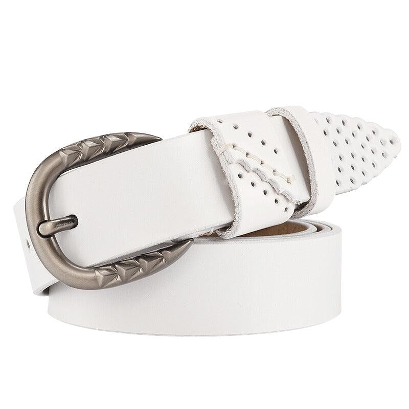 Ceinture en Cuir Ajouré Femme Motifs Modèle Lara - La Ceinturerie

