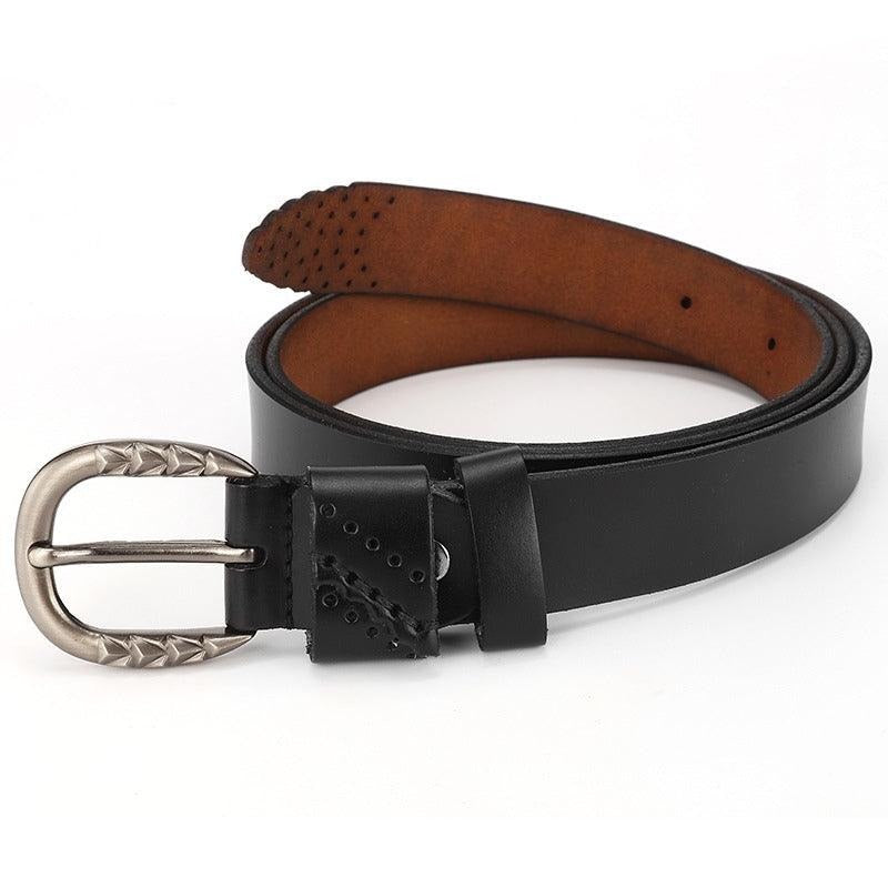 Ceinture en Cuir Ajouré Femme Motifs Modèle Lara - La Ceinturerie
