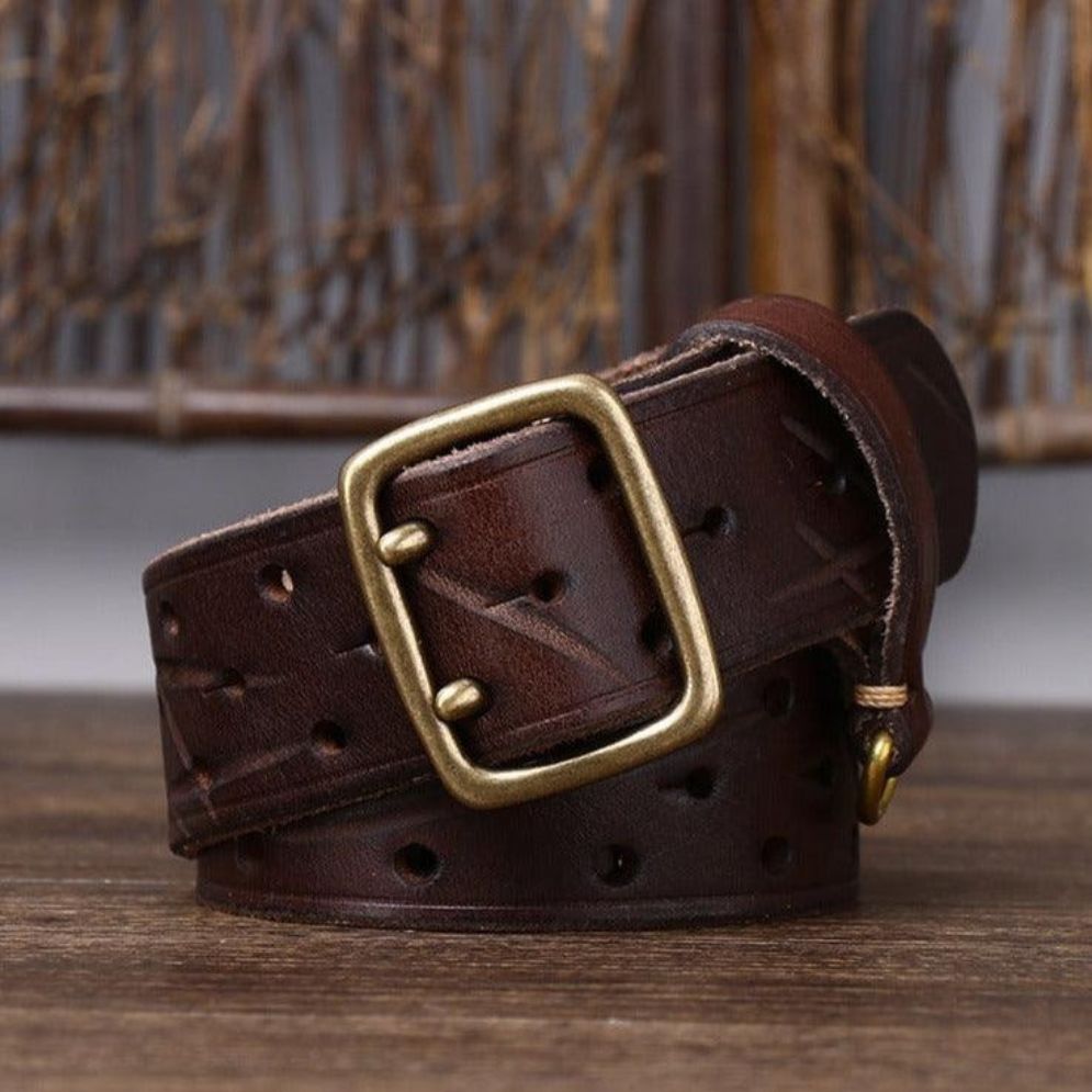 Ceinture Cuir Ardillon Passant Porte Clé Modèle Larce - la Ceinturerie