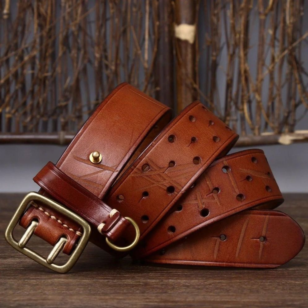 Ceinture Cuir Ardillon Passant Porte Clé Modèle Larce - la Ceinturerie