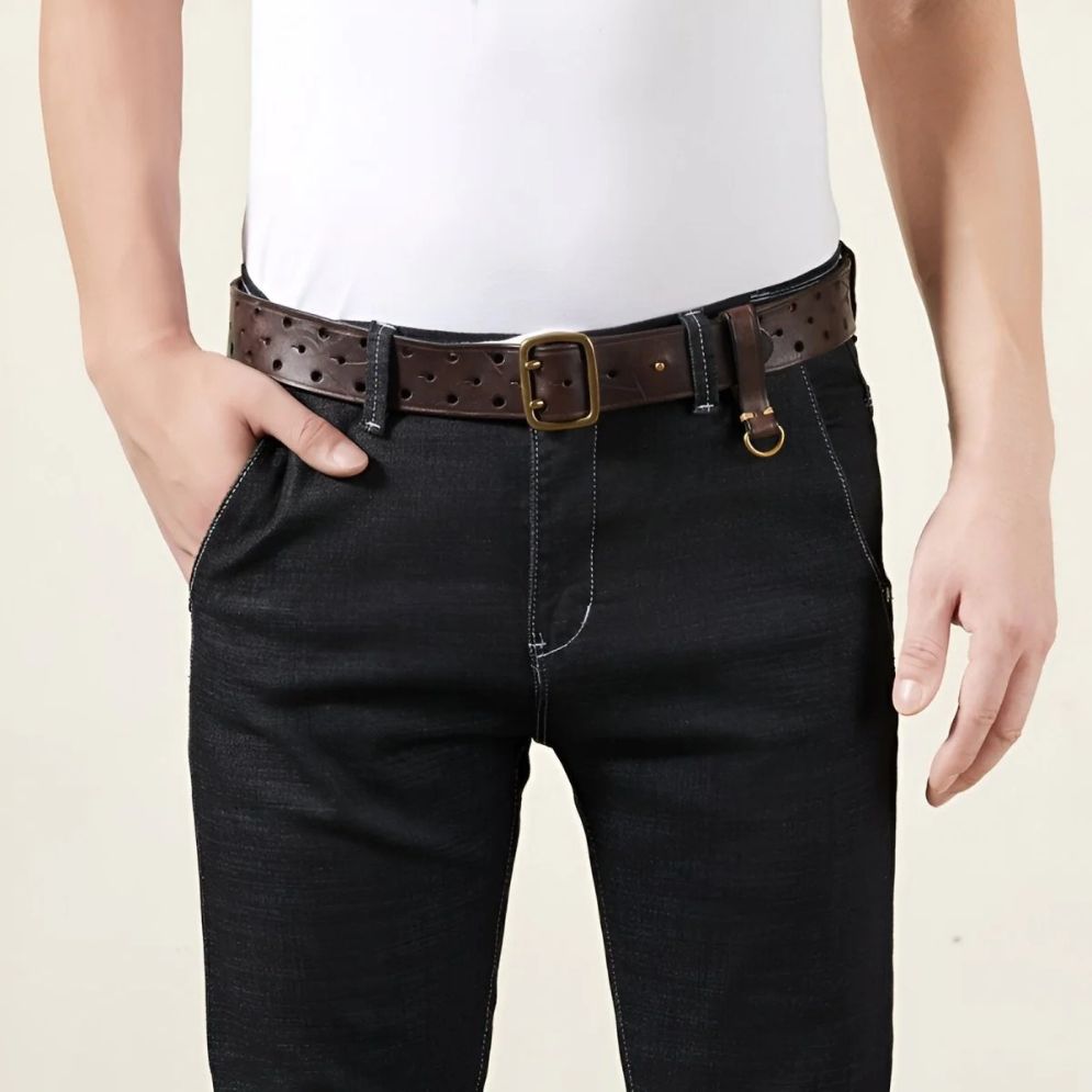 Ceinture Cuir Ardillon Passant Porte Clé Modèle Larce - la Ceinturerie