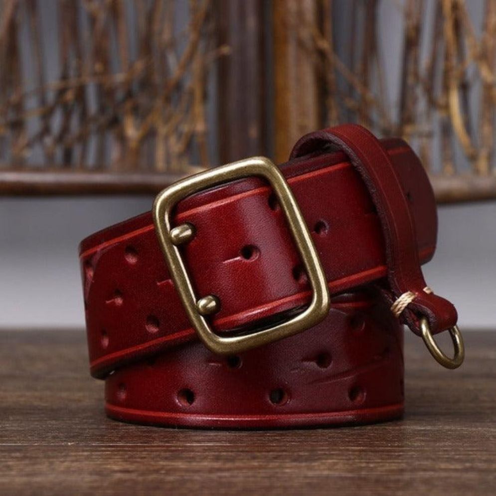 Ceinture Cuir Ardillon Passant Porte Clé Modèle Larce - la Ceinturerie