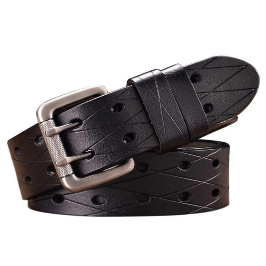 Ceinture en Cuir Double Ardillon Modèle Livio