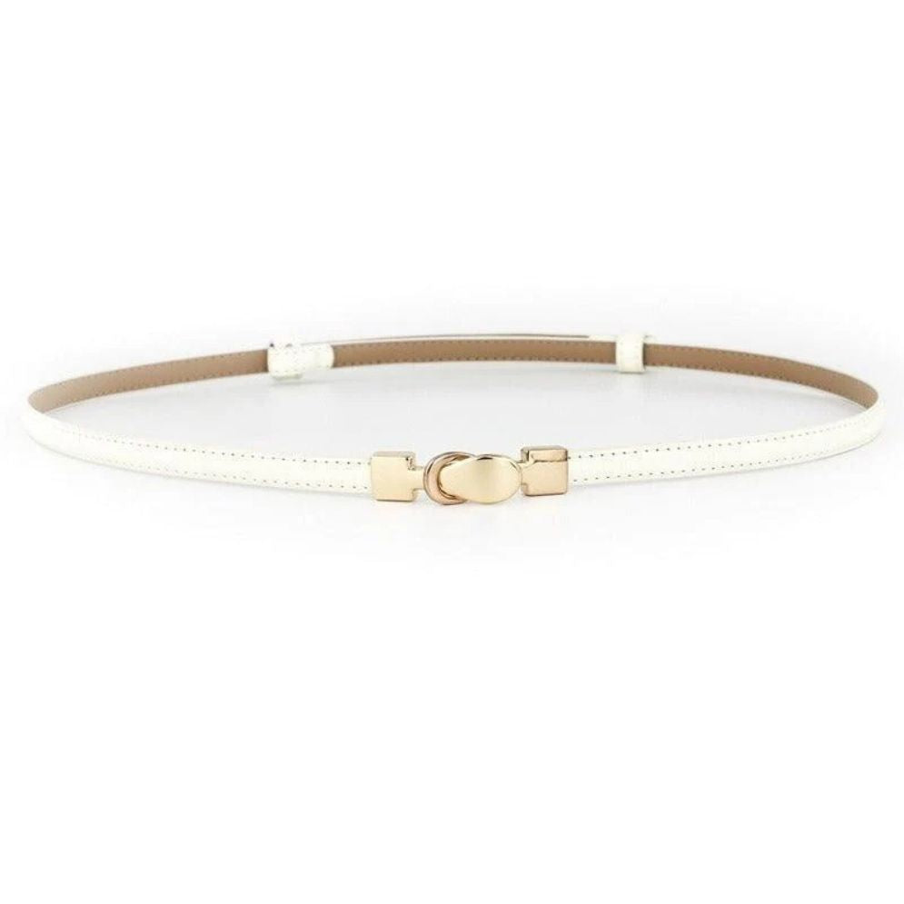 Ceinture en Cuir pour Femme Modèle Airoro blanche
