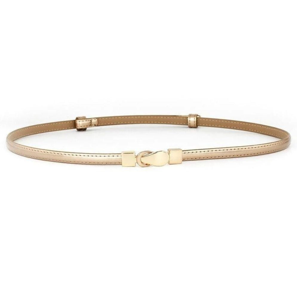 Ceinture en Cuir pour Femme Modèle Airoro dorée