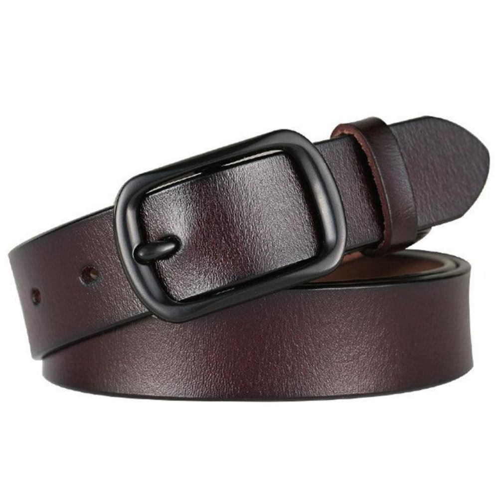 Ceinture en Cuir pour Femme Modèle Karmela Café