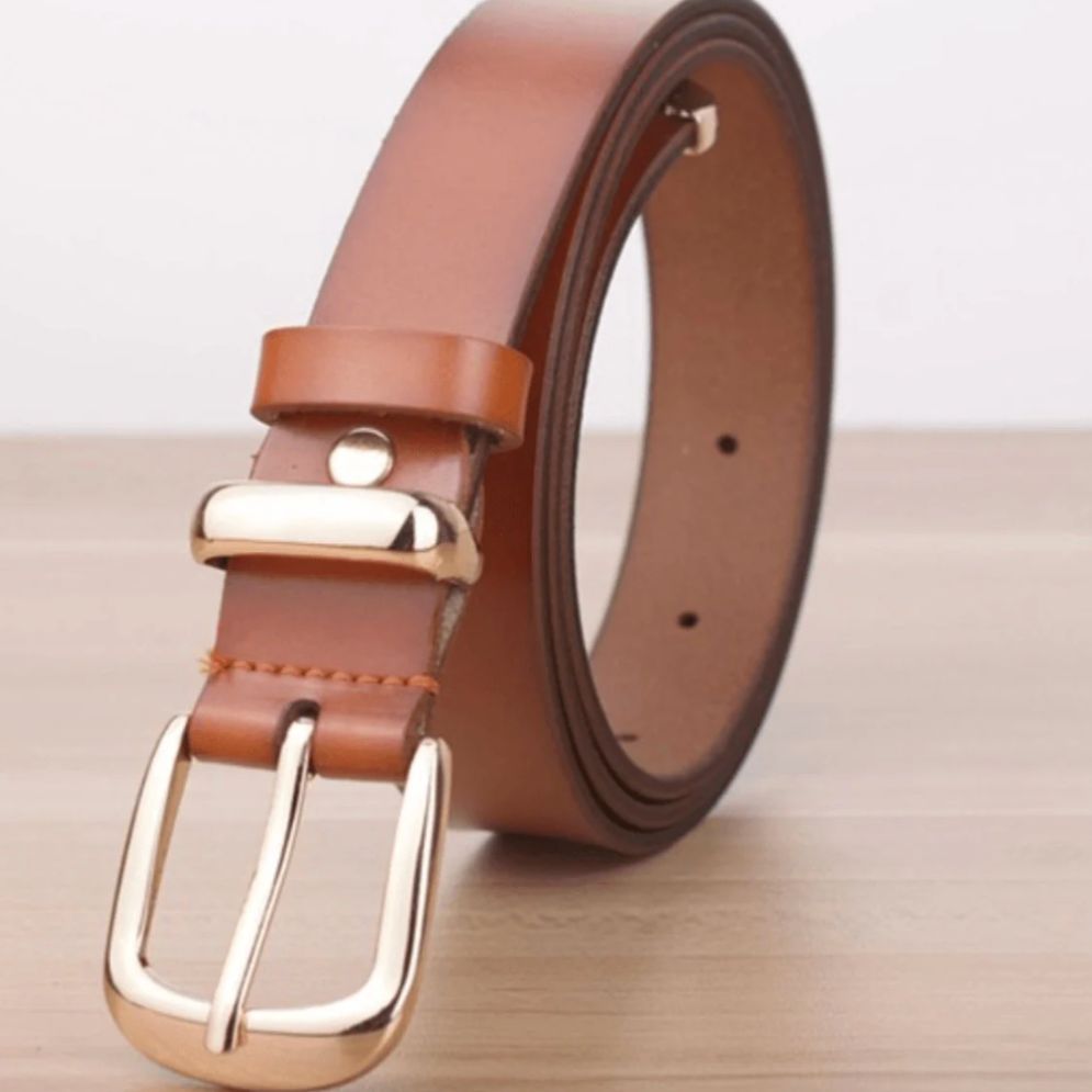 Ceinture en Cuir Fine pour Femme
