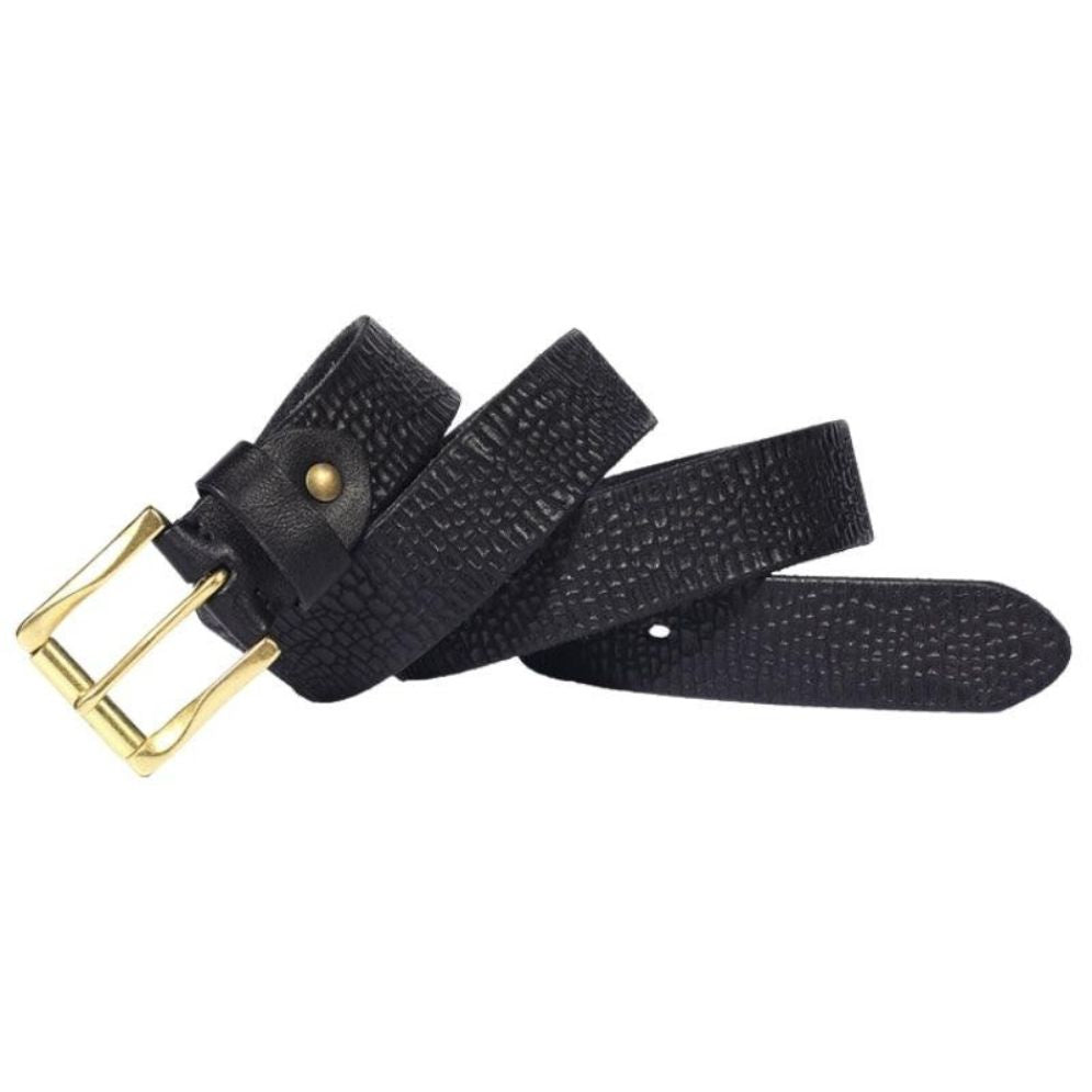 Ceinture en Cuir Grainé pour Homme Modèle Varun - La Ceinturerie