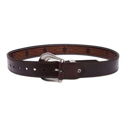 Ceinture en Cuir Gravée Western pour Homme Modèle Seb