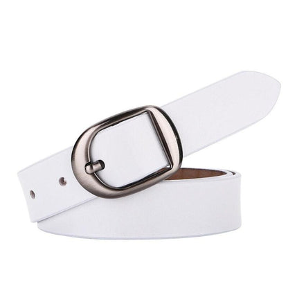 Ceinture Cuir Lisse Femme à Boucle Chic Modèle Shani - La Ceinturerie
