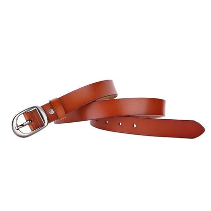 Ceinture Cuir Lisse Femme à Boucle Chic Modèle Shani - La Ceinturerie
