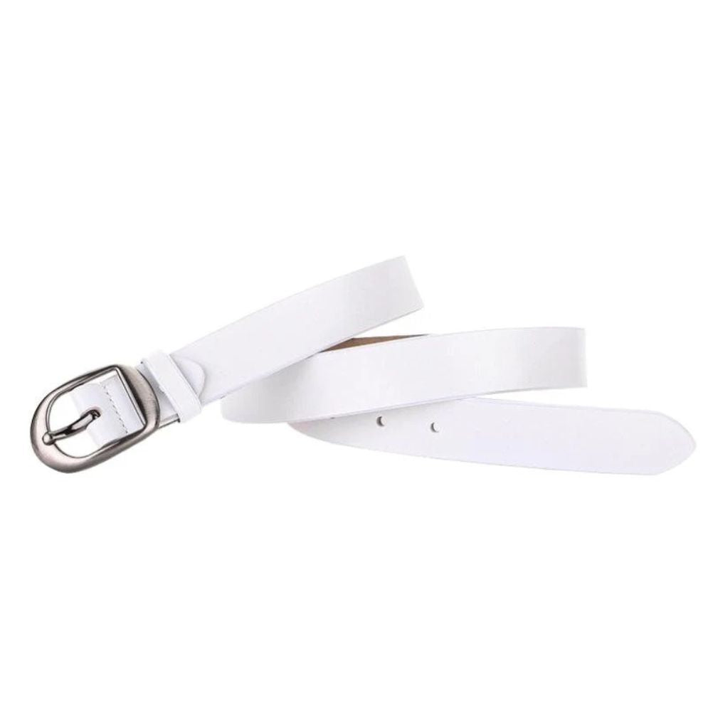 Ceinture Cuir Lisse Femme à Boucle Chic Modèle Shani - La Ceinturerie

